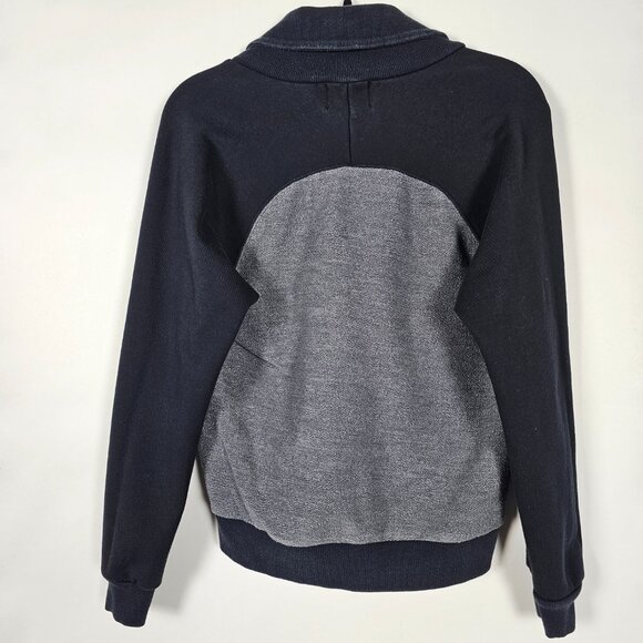 Stussy Shawl Collar Embroidered Mens Medium Long Sleeve Button Cardigan Sweater - Picture 2 of 6